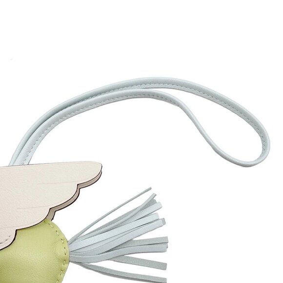 HERMES Rodeo Bag Charm Pegasus Size MM Lambskin Jaune Bourgeon/Machete/Blue ... - Picture 3 of 8